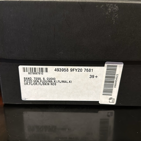 Orange Gucci Princetown Lace Mule Shoes 39.5 - Picture 5 of 14